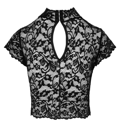 NOIR Spitzen-Top, bauchfrei