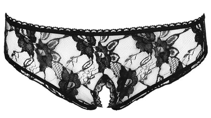 COTTELLI Spitzen-Slip ouvert, schwarz