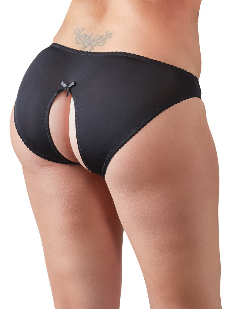 Cottelli Slip ouvert mit Spitzeneinsätzen