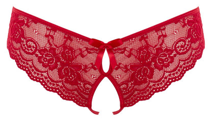 COTTELLI Spitzen-Slip ouvert, Rot