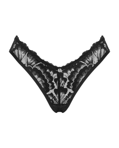 OBSESSIVE Spitzen-Slip mit Po-Cut-outs