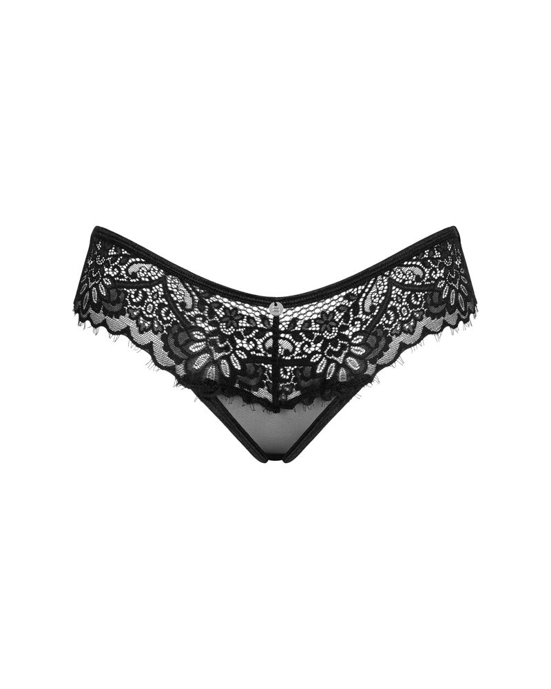 OBSESSIVE Spitzen-Slip, schwarz