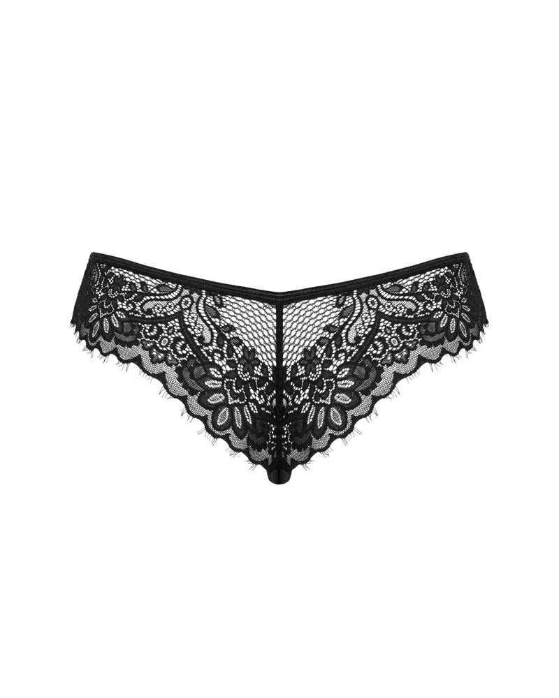 OBSESSIVE Spitzen-Slip, schwarz