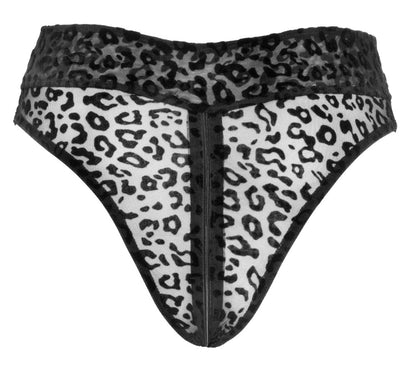 NOIR High-Waist-Slip im Leo-Look