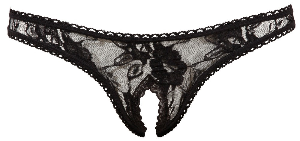 COTTELLI Spitzen-Riostring ouvert, schwarz