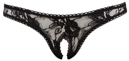 COTTELLI Spitzen-Riostring ouvert, schwarz