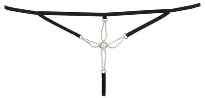 COTTELLI String in Riemchen-Optik mit Perlen