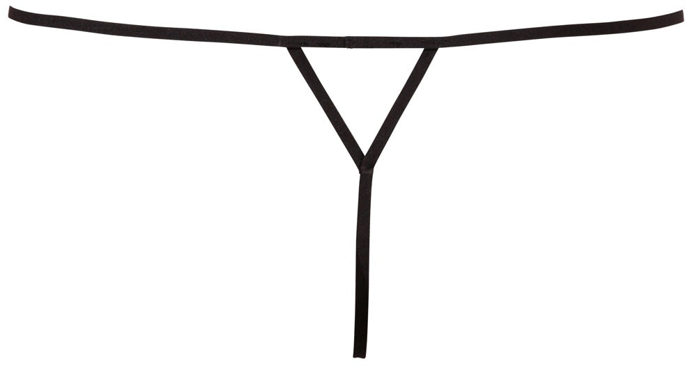 COTTELLI String in Riemchen-Optik mit Perlen