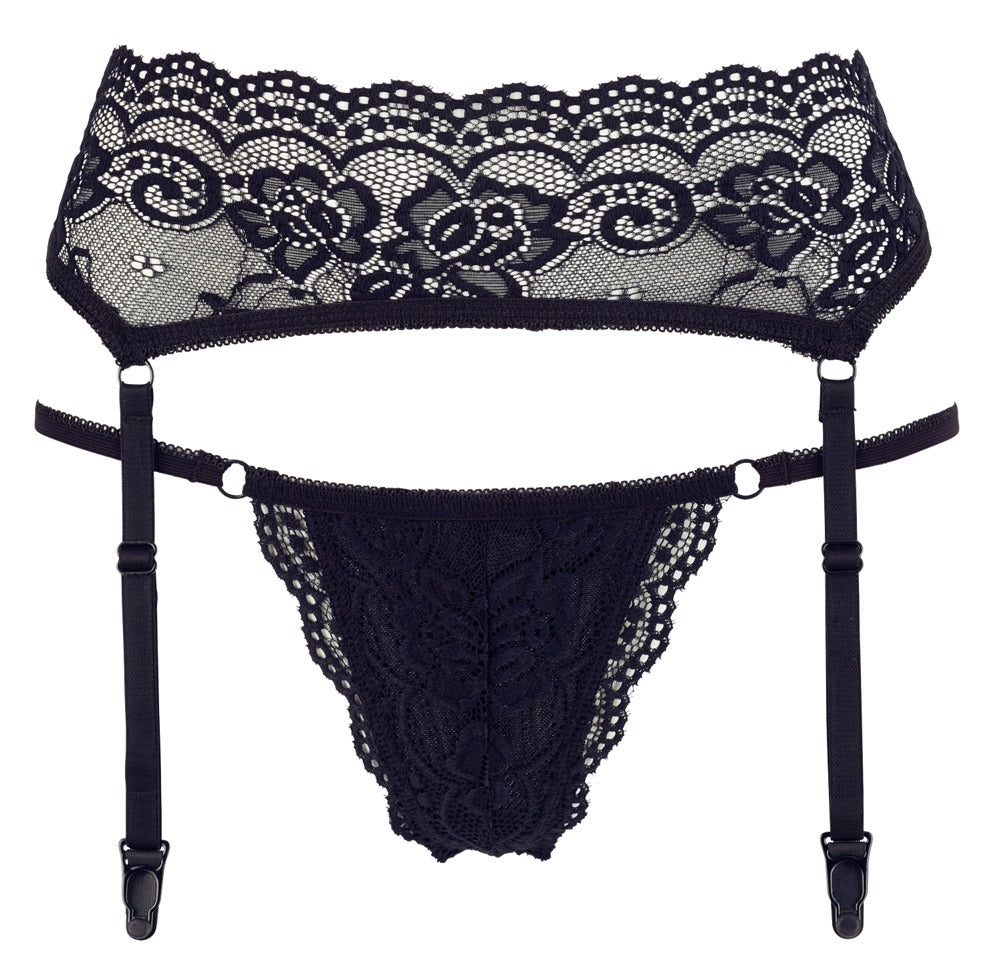 COTTELLI Strapsgurt-und-String-Set