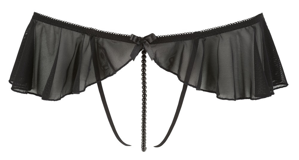 COTTELLI String mit Volants und Perlenkette