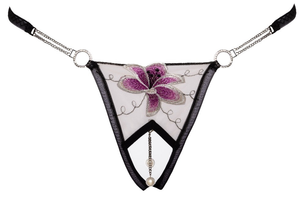 COTTELLI Riostring mit Blüte und Strass