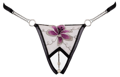 COTTELLI Riostring mit Blüte und Strass