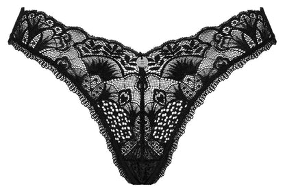 OBSESSIVE String aus Spitze, schwarz