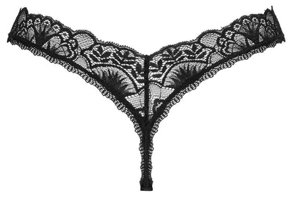 OBSESSIVE String aus Spitze, schwarz