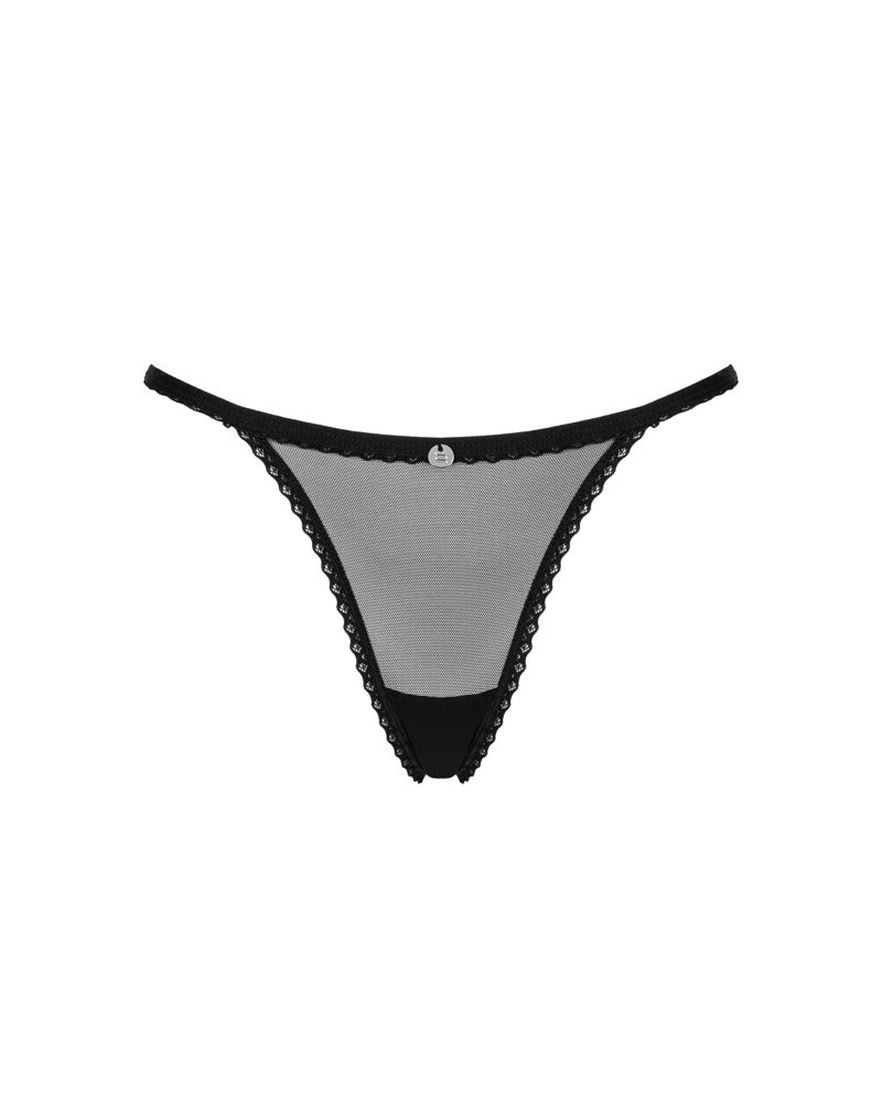 OBSESSIVE Tüll-String, schwarz