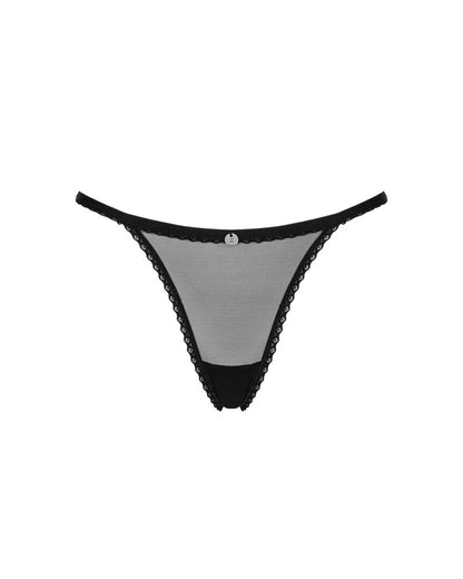OBSESSIVE Tüll-String, schwarz
