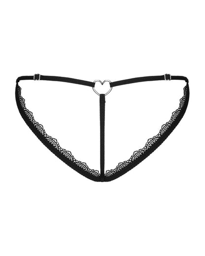 OBSESSIVE Spitzen-String in Blau