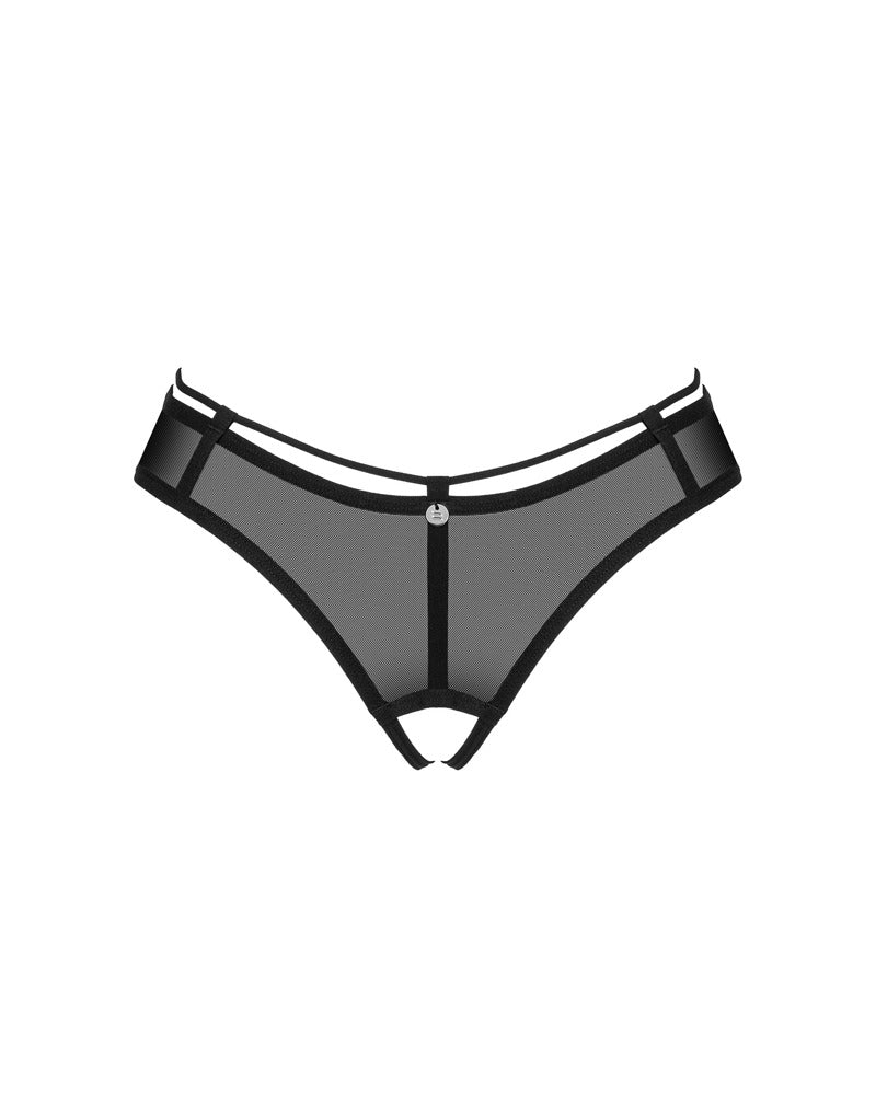 OBSESSIVE Ouvert-String mit Silber-Detail