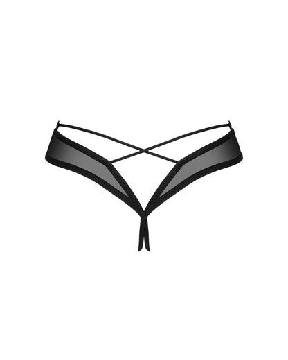 OBSESSIVE Ouvert-String mit Silber-Detail