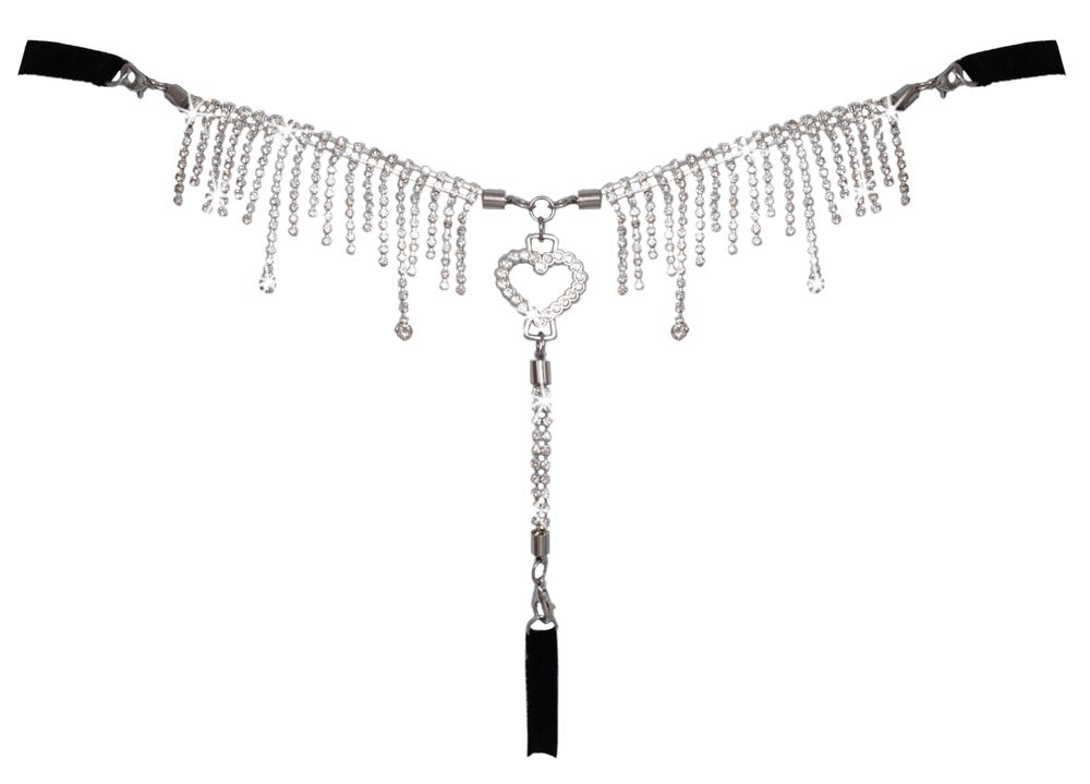 COTTELLI Schmuckstring mit Spitze und Strass