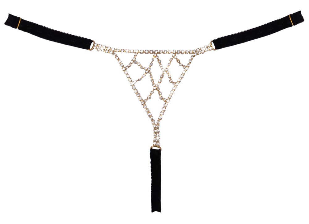 COTTELLI Schmuckstring mit Strass-Dreieck