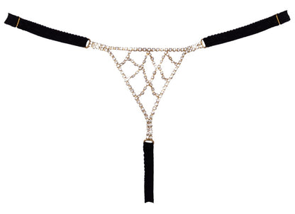 COTTELLI Schmuckstring mit Strass-Dreieck