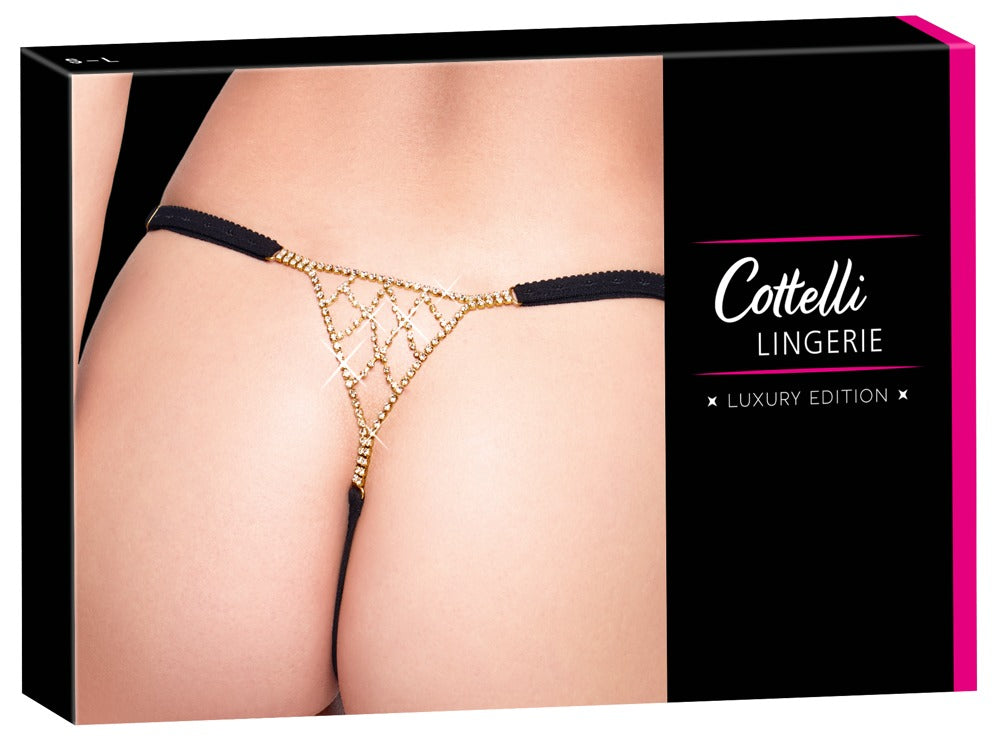 COTTELLI Schmuckstring mit Strass-Dreieck
