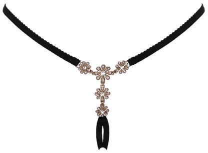 COTTELLI Schmuckstring mit Strass-Blüten
