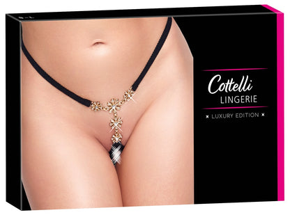 COTTELLI Schmuckstring mit Strass-Blüten