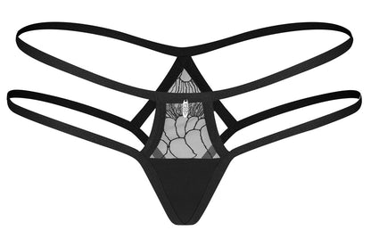 OBSESSIVE String mit Doppelriemen-Bund