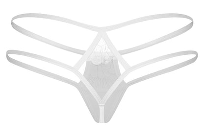 OBSESSIVE String mit bestickter Spitze, Weiß