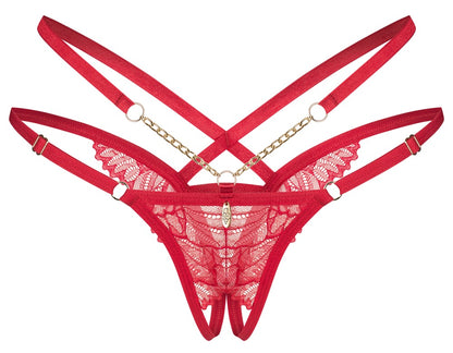 OBSESSIVE Riostring im Riemen-Style, Rot