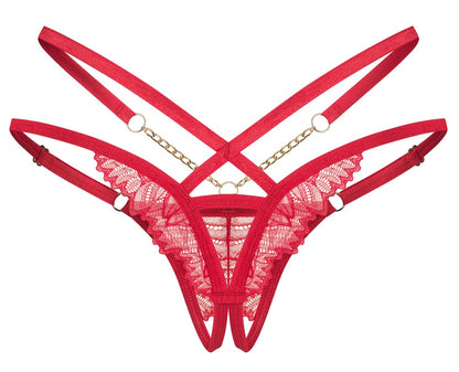 OBSESSIVE Riostring im Riemen-Style, Rot