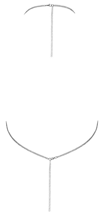 Cottelli Metall-Top silber, bauchfrei