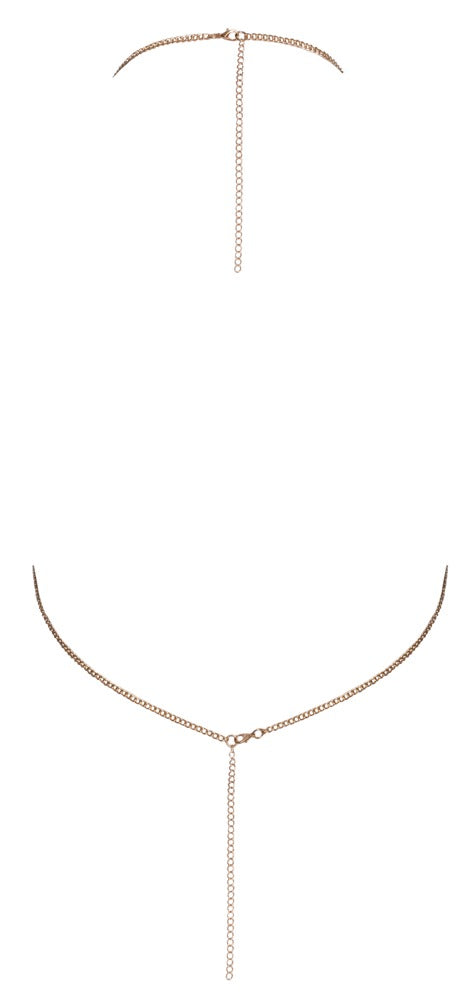Cottelli Ketten-Top gold mit Strass