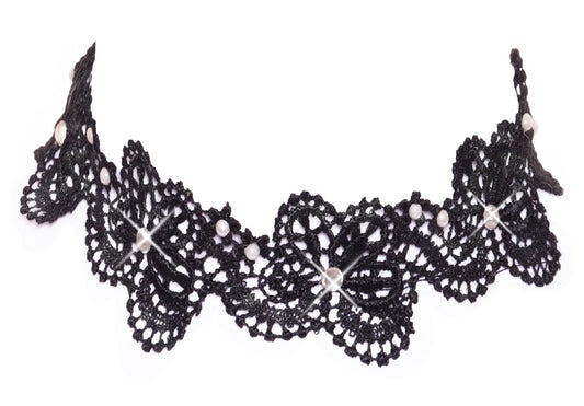 Cottelli Stickerei-Halsband in Spitzenoptik