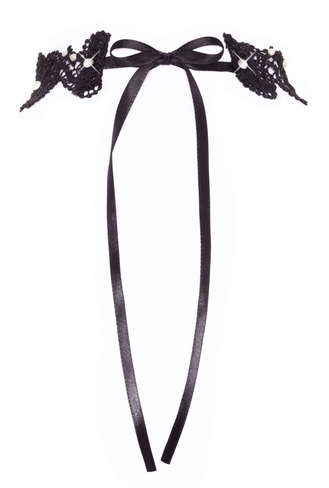 Cottelli Stickerei-Halsband in Spitzenoptik
