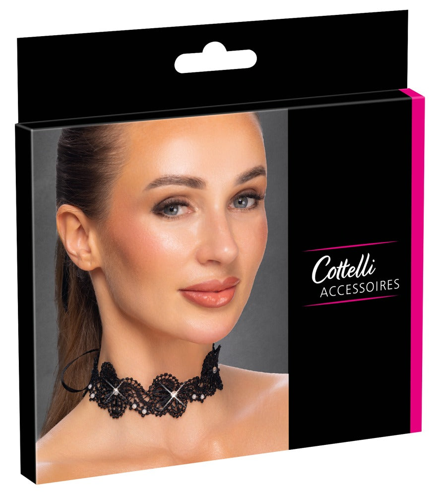 Cottelli Stickerei-Halsband in Spitzenoptik