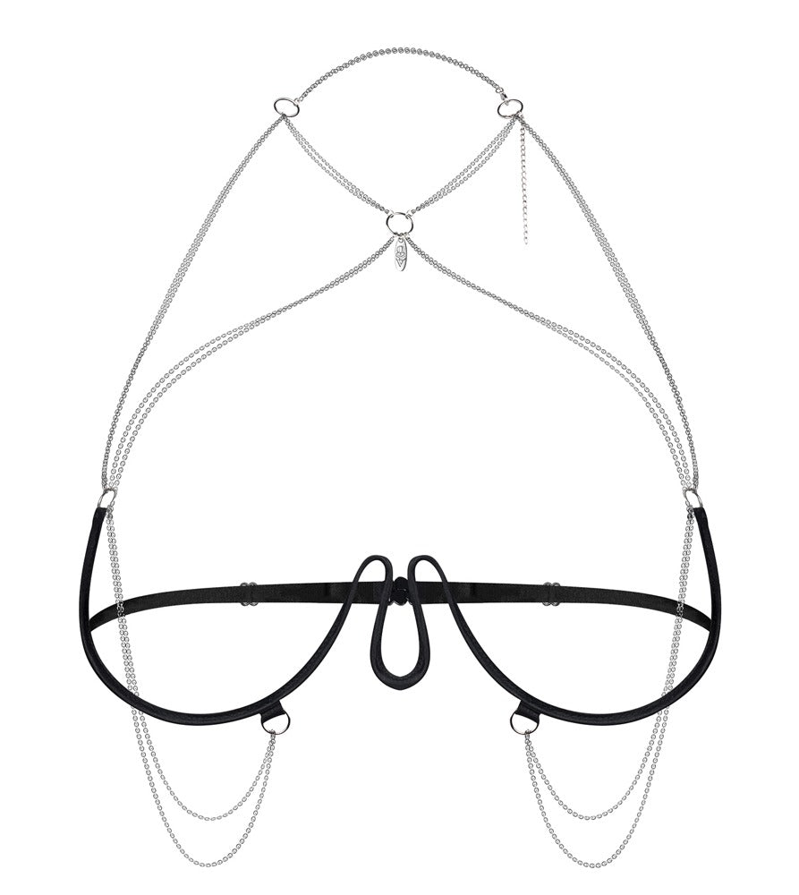 OBSESSIVE Harness-Bügel-BH, ouvert