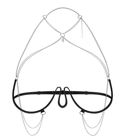 OBSESSIVE Harness-Bügel-BH, ouvert