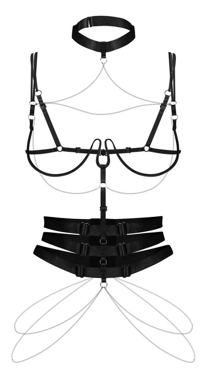 OBSESSIVE Body-Harness mit Kettchenschmuck