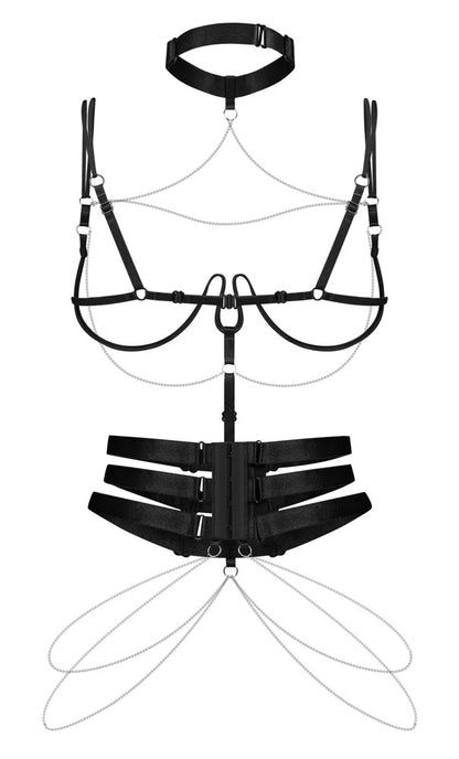 OBSESSIVE Body-Harness mit Kettchenschmuck