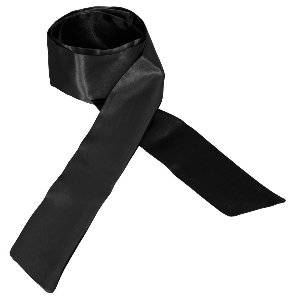 Cottelli ACCESSOIRES Bondage-Schal aus Satin, schwarz, 150 cm