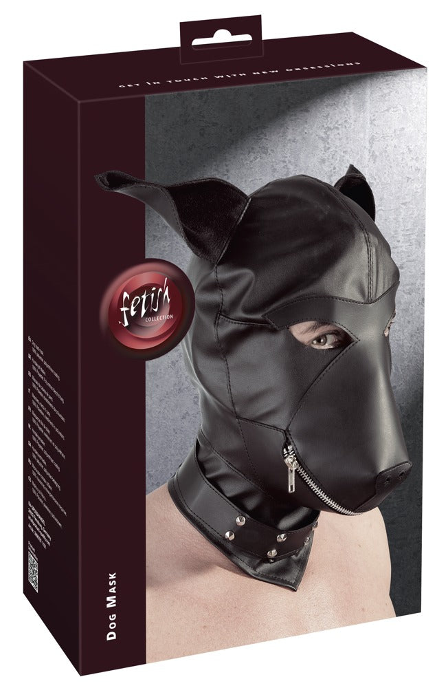 Fetish Collection Lederimitat Dog Mask