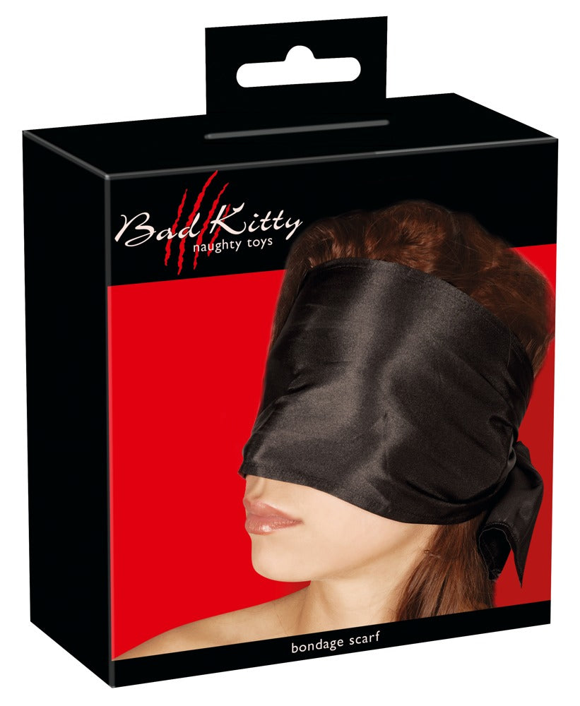 Bad Kitty Bondage-Schal aus Satin, schwarz