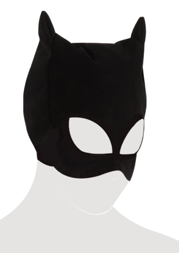 Bad Kitty Kopfmaske mit Öhrchen in Nubuklederoptik