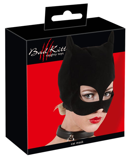 Bad Kitty Kopfmaske mit Öhrchen in Nubuklederoptik