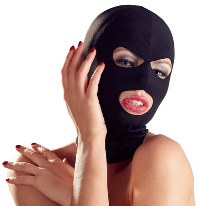 Bad Kitty Kopfmaske aus Stretch mit Mund- und Augenöffnung