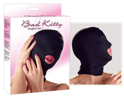 Bad Kitty Kopfmaske aus Stretch mit Mundöffnung, nahezu blickdicht