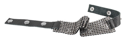 Bad Kitty Halsband mit Strass – funkelnder Choker aus Leder